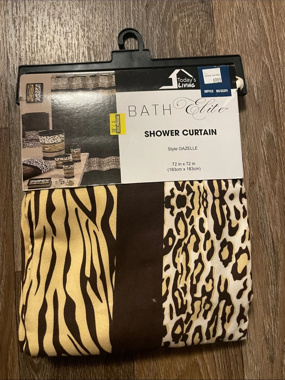 Gazelle Brown Animal Print Shower Curtain